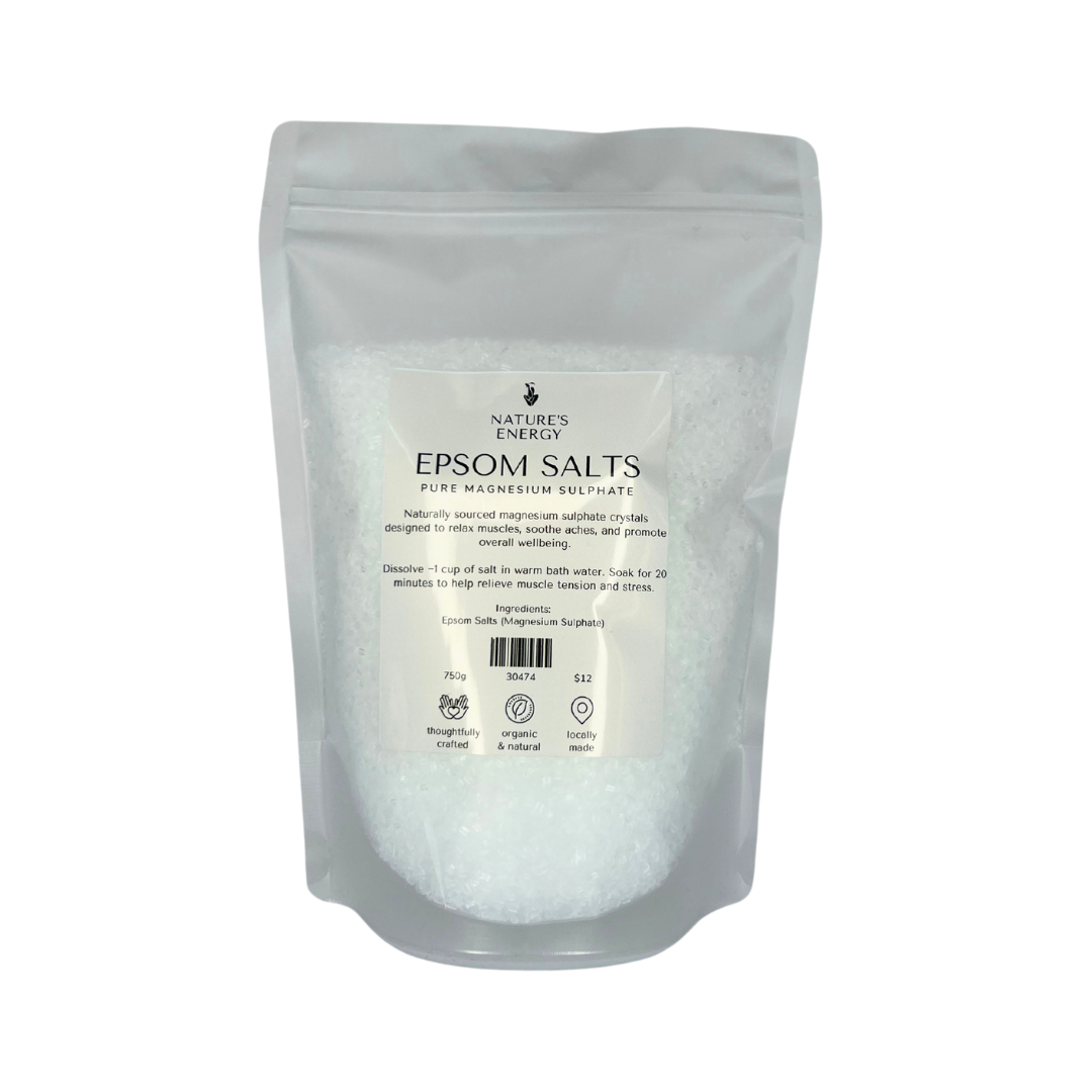 Epsom Salts – Pure Magnesium Sulphate (750g)