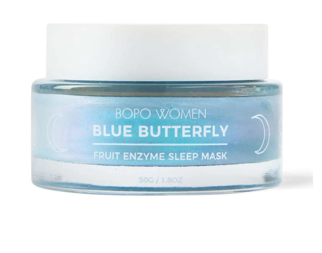 Blue Butterfly Enzyme Sleep Mask - BOPO Women