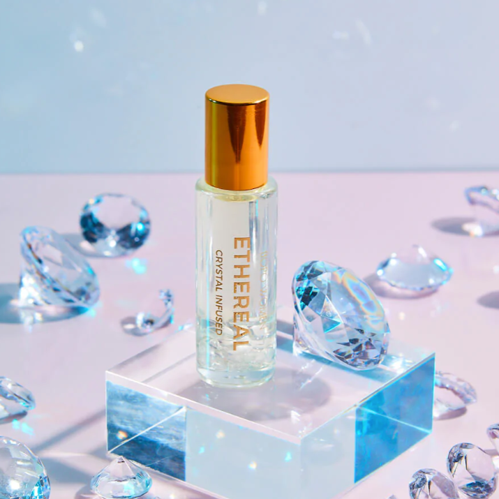 Ethereal Crystal Perfume Roller, Clear Quartz - BOPO Women