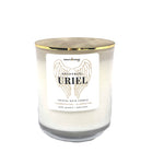 Archangel Uriel - Crystal Soy Candle with Rose Quartz and Amethyst